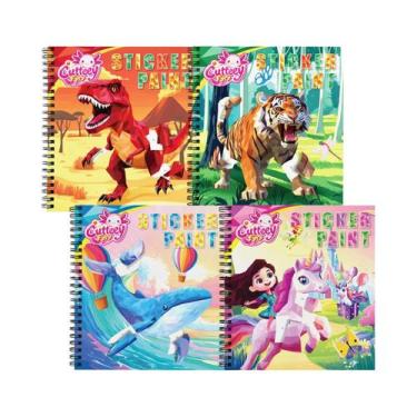 Imagem de Livro De Pintura Com Adesivos Para Meninas, Livro De Quebra-cabeça Inf