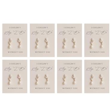 Imagem de Brincos de dama de honra para mulheres, damas de honra, verde-sálvia, vestidos de dama de honra, joias de dama de honra, Large, Acrílico, Sem pedra preciosa