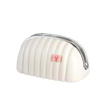 Imagem de Porta-toalhas de papel concha primavera caixa de lenços dormitório sala de estar mesa de centro caixa de lenços de mesa pingente recipiente de lenços