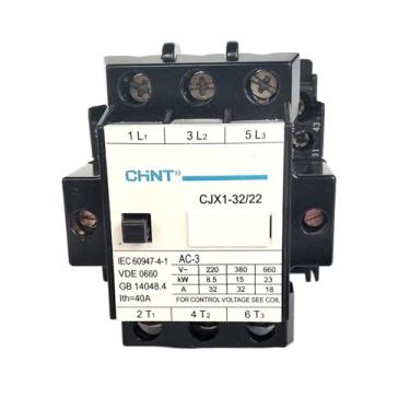 Imagem de Contator CJX1-32/22 2NO+2NC AC 50Hz AC220V CA 380V AC110V CA 36V CA 24V (3TB)(Cor: AC36V)