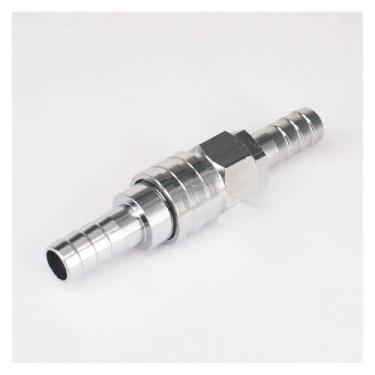 Imagem de 19 mm OD farpas latão niquelado linha de combustível mangueira de gás acoplador de desconexão rápida encaixe de tubulação marinha para barco