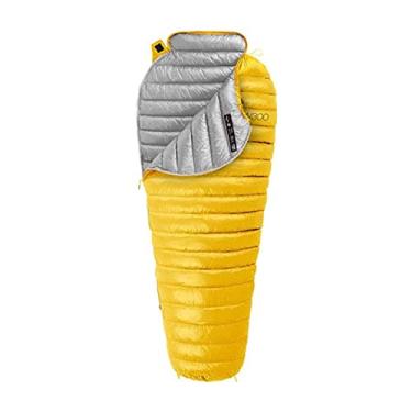 Imagem de Feiyx Saco de dormir 3 estações múmia saco de dormir, ótimo para caminhadas, acampamento, caminhada, exterior e interior (cor: amarelo)