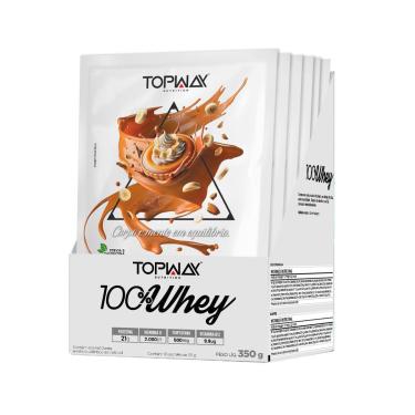 Imagem de Whey protein 100% banoffee caixa com 10 sachês de 35g topway-Unissex