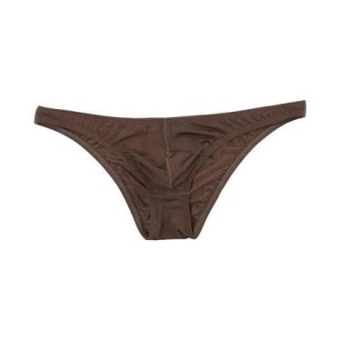 Imagem de Cuecas Masculinas De Cintura Baixa Ultra-Finas E Respiráveis Em Seda G