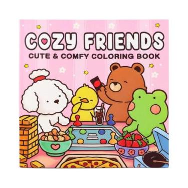 Imagem de Livro De Colorir Para Adultos E Adolescentes: Amigos Aconchegantes, Pe