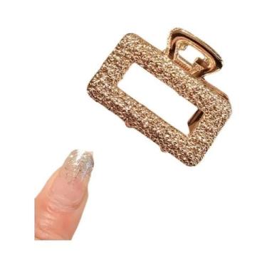 Imagem de Conjunto De Mini Presilhas De Cabelo Em Liga Dourada Para Mulheres, Gr