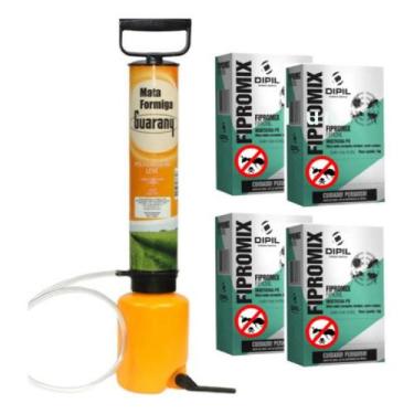 Imagem de Bomba Mata Formiga + 4kg Pó Inseticida Cupins Formiga Pulga  - GUARANY