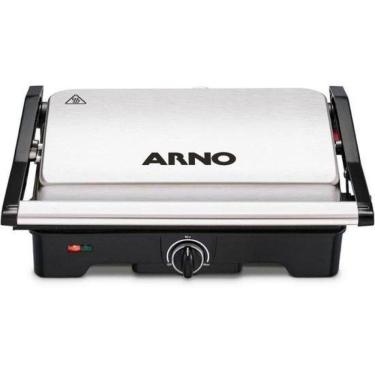 Imagem de Grill Arno Dual Gnox Inox Com Abertura De 180° 110V
