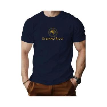 Imagem de Camiseta Masculina De Algodão Com Estampa De Cabeça De Águia, Gola Red