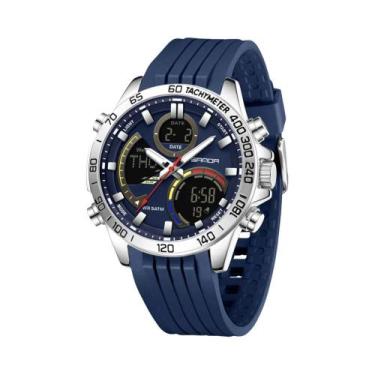 Imagem de Relógio Digital Masculino À Prova d'Água Com Pulseira De Aço 2025 Sand