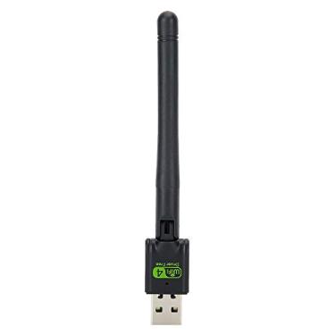 Imagem de Placa de rede sem fio, adaptador USB 2.0 WiFi antena receptor 150Mbps com segurança, fácil instalação, antena externa para computadores desktop, laptops e mais