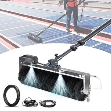Imagem de Ferramenta de limpeza de painel solar elétrico - Escova telescópica de rolo de 60 cm para manutenção eficiente do painel solar fotovoltaico - Uso doméstico e externo (extensão de 7,5 m)