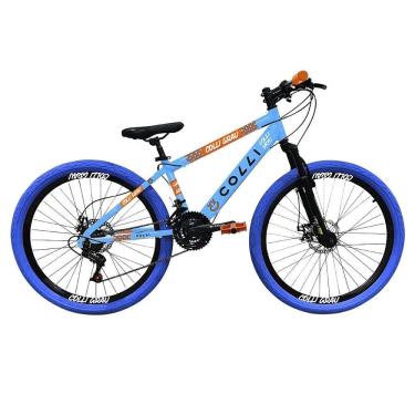 Imagem de Bicicleta Adulta Colli Grau Aro 26 - Freio a Disco, 21 Marchas, Azul Champanhe