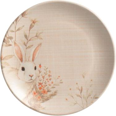 Imagem de Prato de Sobremesa Coup Stoneware Entre Laços Ø19,4cm Porto 