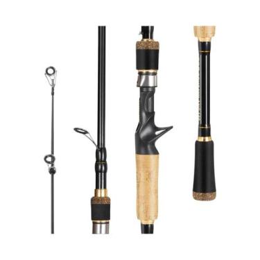 Imagem de Vara De Pesca Telescópica De Fibra De Carbono Com Cabo De Cortiça 1.6m