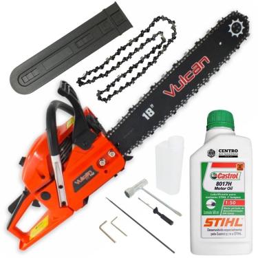 Imagem de Motosserra 2t 55cc 3hp Com Sabre 18 Pol Vsl550 + óleo Stihl