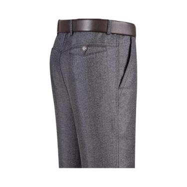 Imagem de Calças Masculinas Pretas E Cinza, Finas, Casuais, Para Negócios, Verão