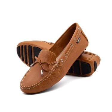 Imagem de Mocassim Feminino em Couro Denver Tan - 3352DT - Andacco, Caramelo, 37