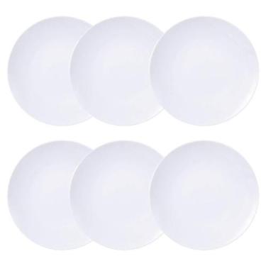 Imagem de Conjunto 6 Pratos Fundos de Porcelana Tramontina 21cm Branco Leonora L