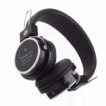 Imagem de Fone de Ouvido Headphone Bluetooth Micro Sd Mp3 Rádio Fm Preto