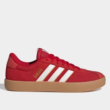 Imagem de Tênis Adidas VL Court Masculino, Vermelho, 37