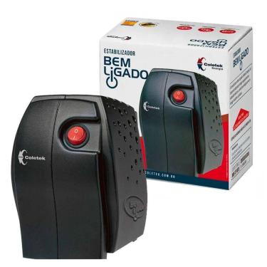 Imagem de Estabilizador Coletek Bem Ligado 300va Bivolt Manual, 4 Tomadas - Es-300va-bm