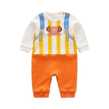 Imagem de Macacão De Algodão Para Bebê Recém-Nascido Com Manga Longa Estilo Capa