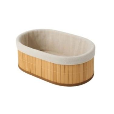 Imagem de Cesto Bambu Com Forro 24X16cm - Bono Home