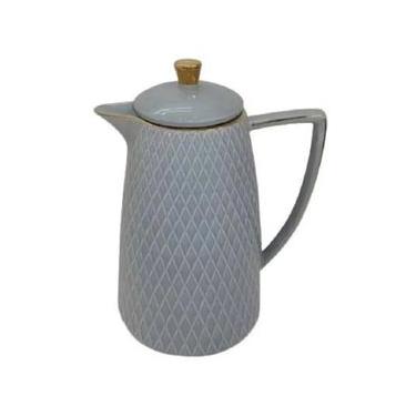 Imagem de Garrafa Térmica Porcelana Cinza e Dourado 800ml – BTC