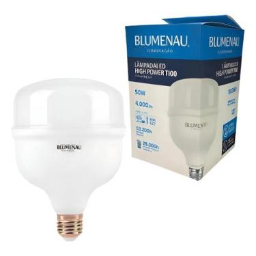 Imagem de KIT 10 LAMPADA LED 50W T100 E27 BRANCO FRIO 4000lm BLUMENAU - Blumenau