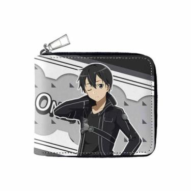 Imagem de Carteira Kiritos Anime Characters Slim Bifold em couro PU - Yiweisai