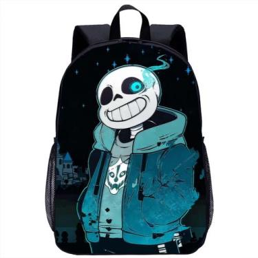 Imagem de Mochila Undertales Anime School Poliéster 31x14x45cm - Yiweisai