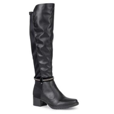 Imagem de Bota Cano Longo Mississipi J0333 Feminina - Preta-Feminino