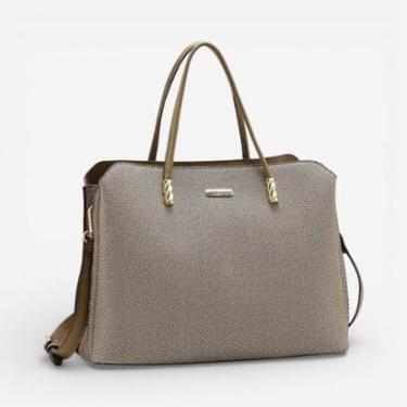 Imagem de Bolsa Feminina Chenson Mão Clássico Chic Marrom-Feminino