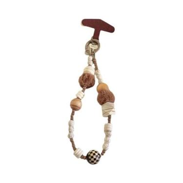 Imagem de Pulseira De Miçangas Feminina Fofa DIY Com Pingente Exclusivo, Cordão 