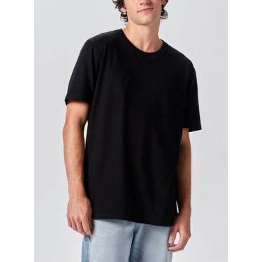 Imagem de Camiseta Manga Curta Hering 0201 Word Básica Algodão T. P/EXG, M, N10,