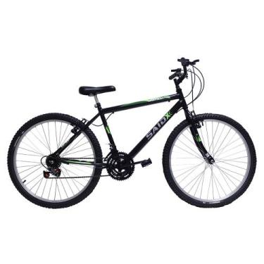 Imagem de Bicicleta Aro 26 Masculina De Passeio 18 Marchas - SAIDX, Preto