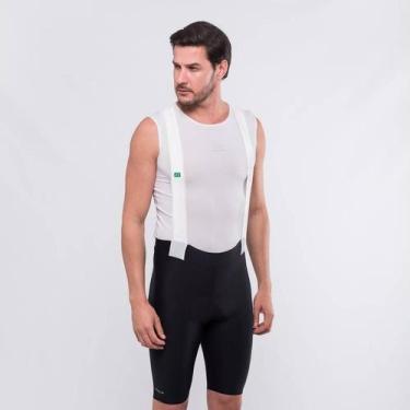 Imagem de Bretelle Ciclismo Masculino Marcio May Moove UP Preto com Branco, Pret