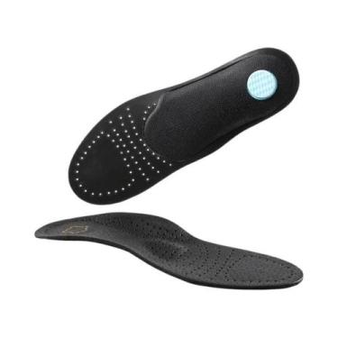 Imagem de Palmilhas Ortopédicas De Couro Respirável Com Suporte Para Arco De Pés