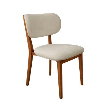 Imagem de Conjunto de 2 Cadeiras Lorena em Madeira Macica Com Encosto Anatomico