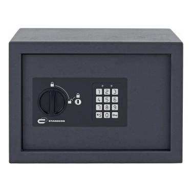 Imagem de Cofre Digital De Embutir Senha E Chave Aco 16l 25x35x25cm