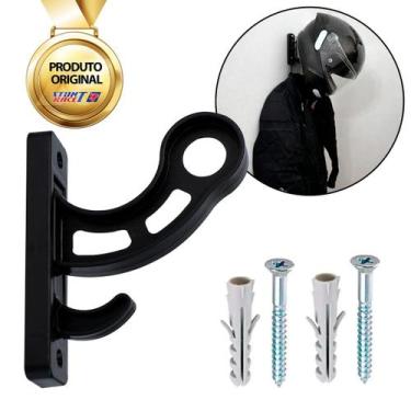 Imagem de Suporte ABS Para Pendurar Capacete De Moto Na Parede - Stunt Race