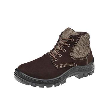 Imagem de Botina Nobuck Marluvas 50B26 Café Bico De Plastico Ca 13808 Nº 37