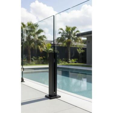 Imagem de Pinça Torre Inox Preta 30cm P/ Vidro 10mm Segurança - Congratulations 