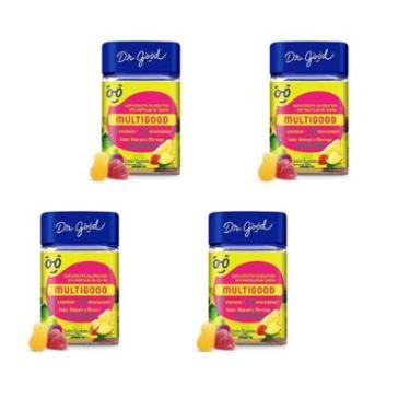 Imagem de Kit 4 Fini Multivitaminico Multigood 4x30 Gomas Dr Good-Unissex