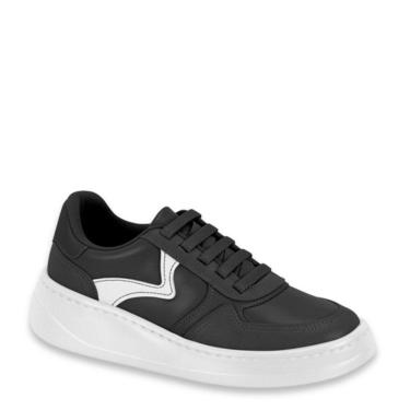 Imagem de Tênis Feminino Casual Conforto Calce Fácil Modare 7402.104 - Preto/Branco - 34-Feminino