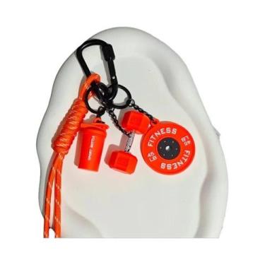 Imagem de Chaveiro De Silicone Para Amantes De Academia: Halteres, Pesos E Anilh