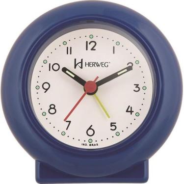 Imagem de Despertador Quartz Azul Escuro Herweg 2611