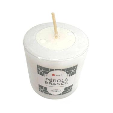 Imagem de Vela Le Home Cilíndrica Branca 5cm
