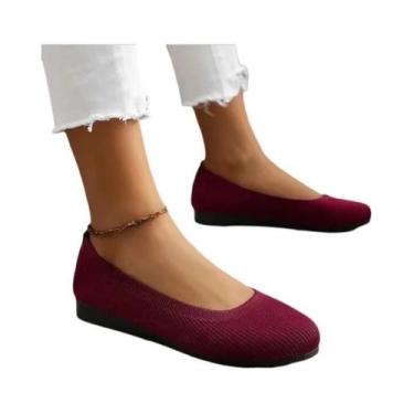Imagem de Tênis Femininos plus Size, Leves, Respiráveis, Com Ponta Redonda, Esti